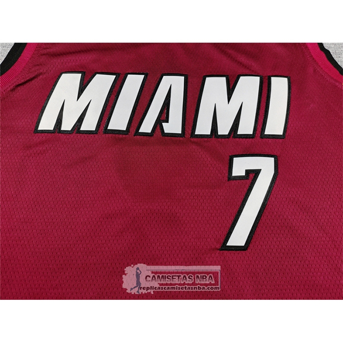 Camiseta Miami Heat Giannis Antetokounmpo NO 7 Statement Rojo